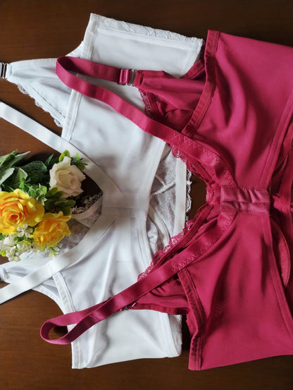 Sutiã plus com arco e sem bojo floral